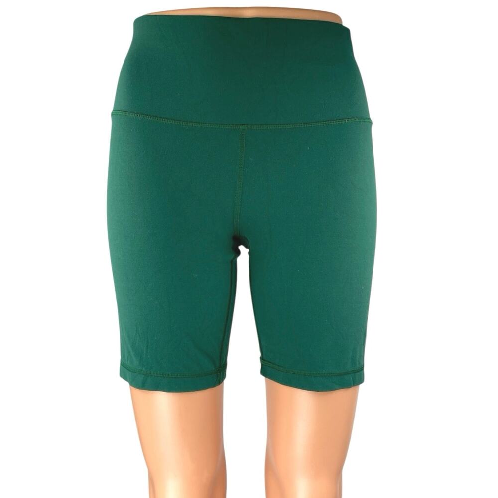 Aritzia TNAction Women's Green Yoga Running Workout Athletic Biker Shorts Size M